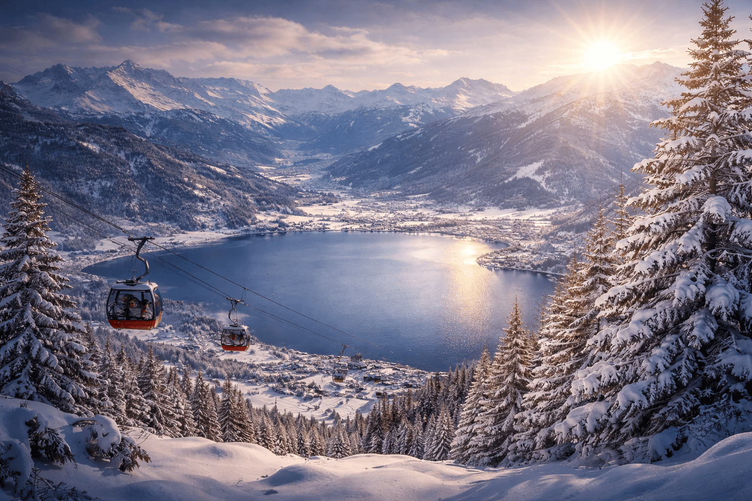 Skigebiet Zell am See – Schmittenhöhe mit Zeller See